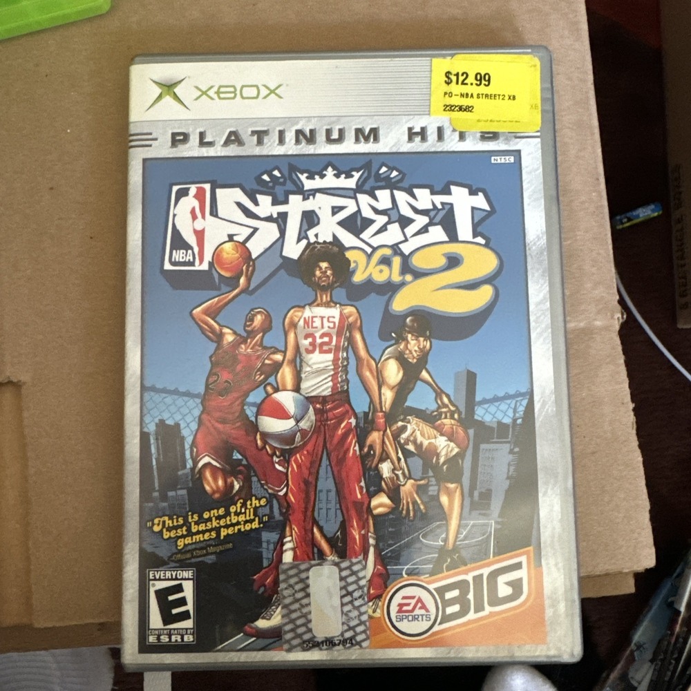 NBA Street Vol. 2 Microsoft Xbox Original Platinum Hits Complete CIB EA Sports